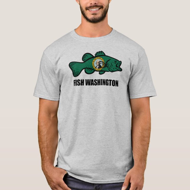 Fish Washington-stat T Shirt (Framsida)