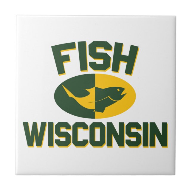Fish Wisconsin Kakelplatta (Framsidan)