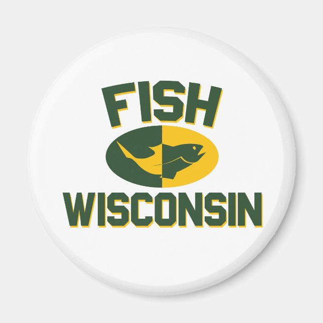 Fish Wisconsin Magnet (Framsidan)
