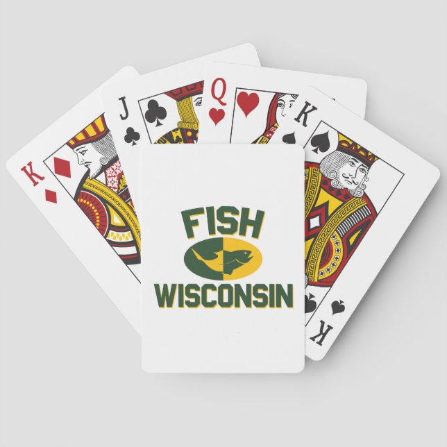 Fish Wisconsin Spelkort (Baksidan)