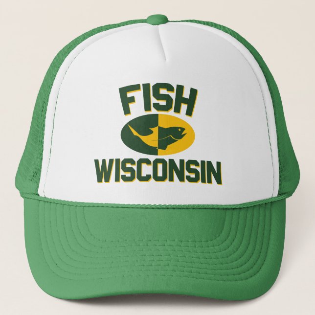 Fish Wisconsin Truckerkeps (Framsida)