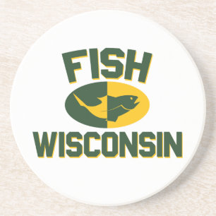 Fish Wisconsin Underlägg Sandsten