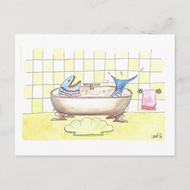 FishBath Vykort (Framsida)