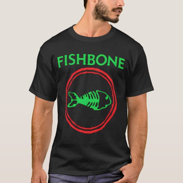 Fishbone Retro Punk Rock and Roll Band T Shirt (Framsida)
