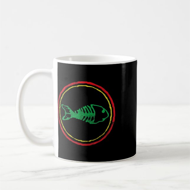 Fishbones Ska Punk Mäns Kvinnors Mors Fars Dag Kaffemugg (Vänster)