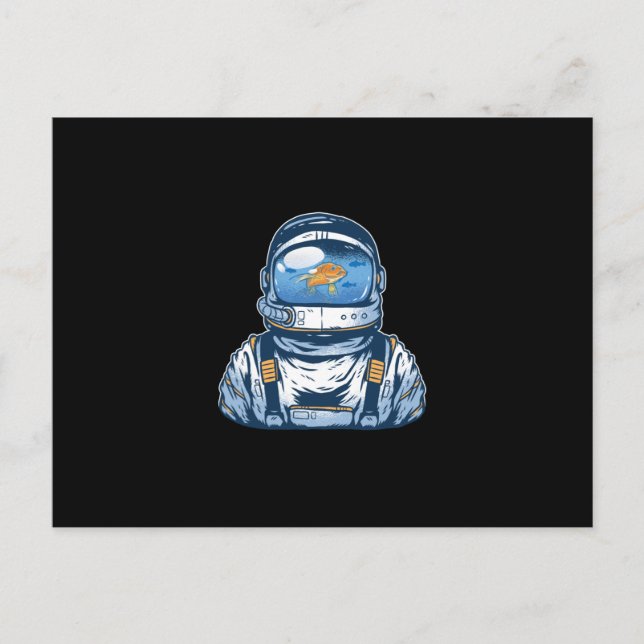 Fishbowl Astronaut Vykort (Framsida)