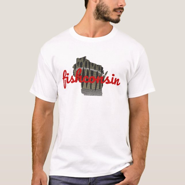 Fishconsin utslagsplats t shirt (Framsida)