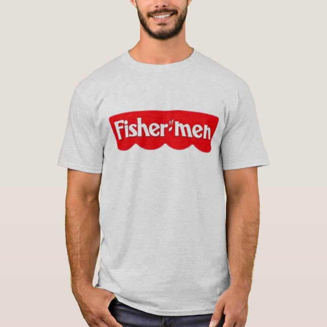 - Fisher av män T-shirt (Framsida)