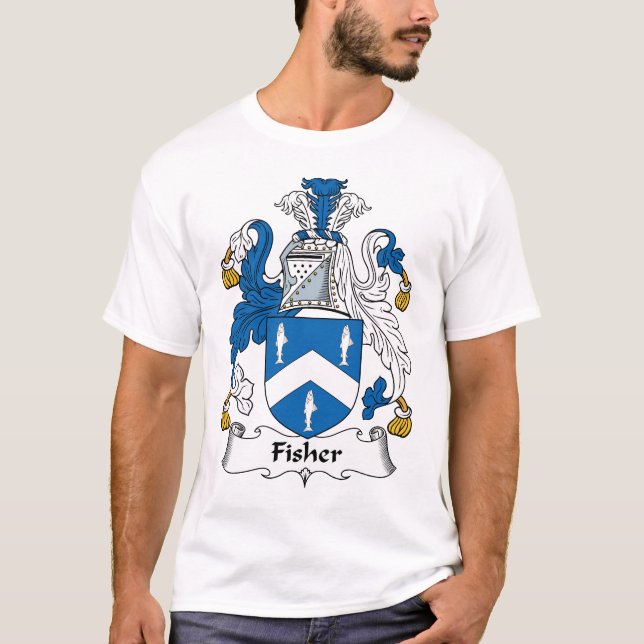 Fisher familjvapensköld tee shirt (Framsida)