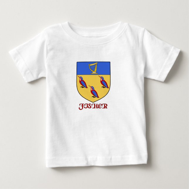 Fisher Family Shield T Shirt (Framsida)