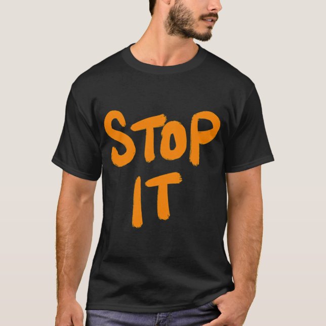 FISHER Fanatic: Stoppa det T Shirt (Framsida)