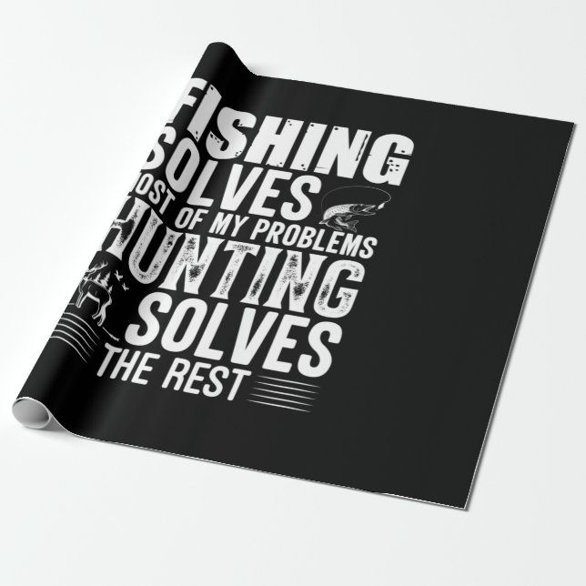 Fisher Fishing Solves Most Of My Problems Presentpapper (Utrullad)