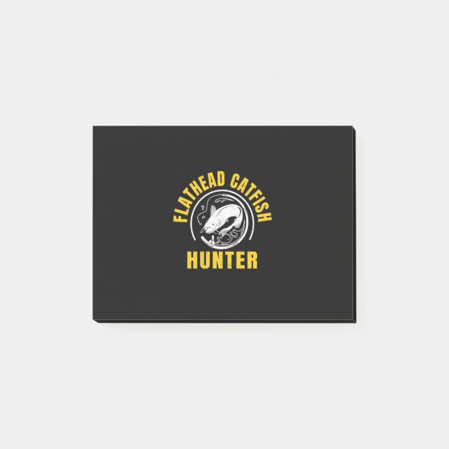 Fisher Freshwater Catfish Hunter Post-it Block (Framsida)