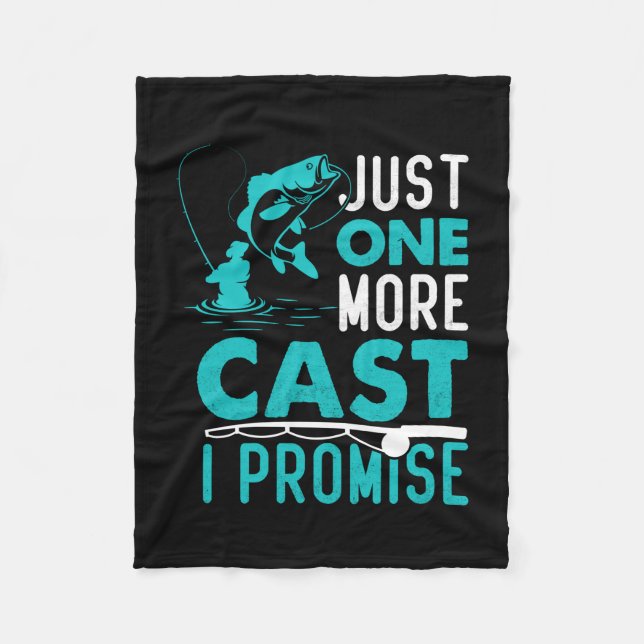 Fisher ger bara en fisk till som jag lovar fleecefilt (Framsidan)