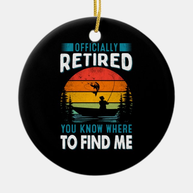 Fisher Gift är trött på att hitta mig Julgransprydnad Keramik (Framsidan)