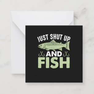 Fisher Gift bara käft och fisk Anteckningskort
