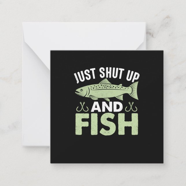 Fisher Gift bara käft och fisk Anteckningskort (Framsida)