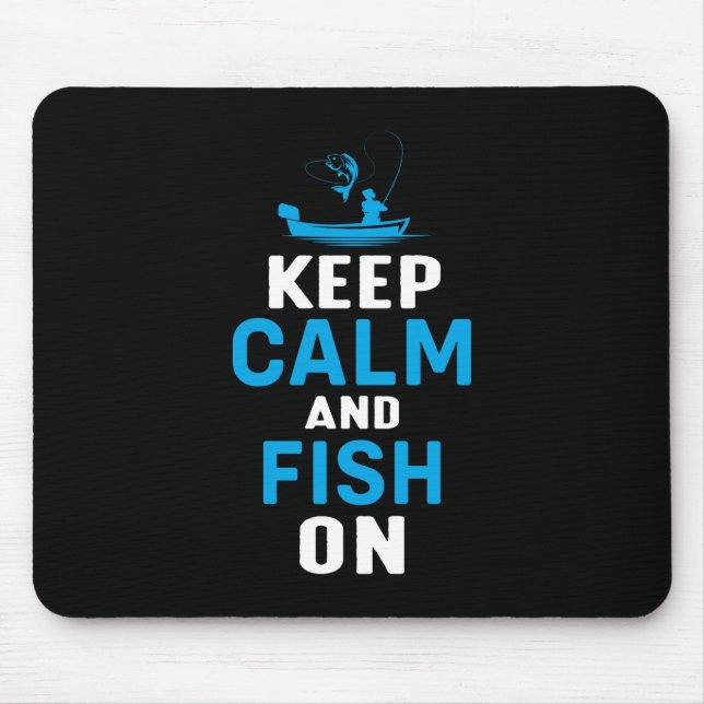 Fisher Gift Keep Calm And Fish On Musmatta (Framsidan)