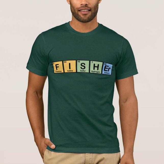 Fisher gjorde av inslag t-shirt (Framsida)