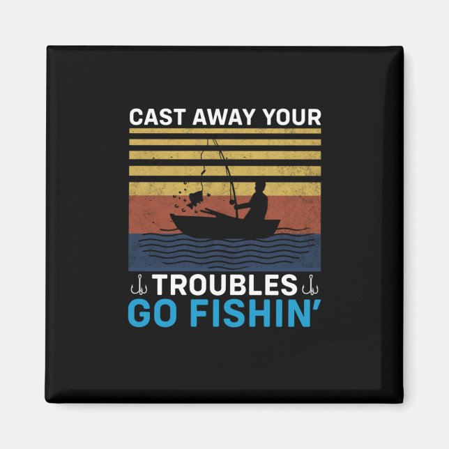 Fisher Go Fishing Magnet (Framsidan)