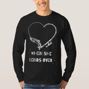 Fisher i Kärlek när hon är ute och fiskar T Shirt
