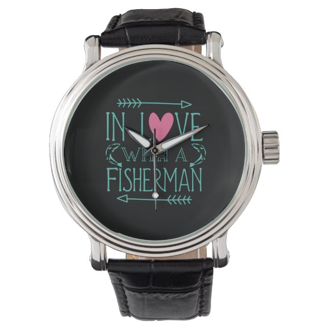 Fisher In Love With A Fisherman Armbandsur (Framsida)