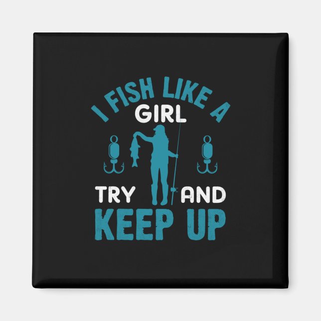 Fisher jag fiskar som en flicka magnet (Framsidan)