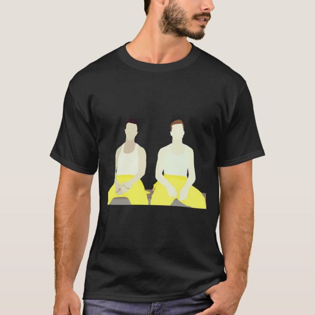 Fisher Martens mönster Vanilla och Chocolate T Shirt (Framsida)