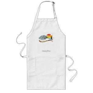 Fisher of Manar Anpassningsbar Long Apron Långt Förkläde