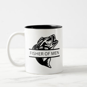 Fisher of Manar God Mugg, Faith Mugg, Christian Två-Tonad Mugg