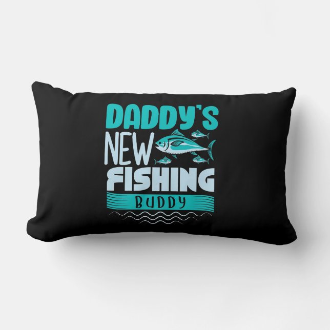 Fisher pappa New Fishing Buddy Lumbarkudde (Framsida)