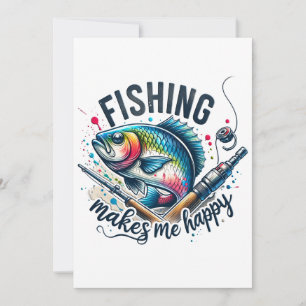 Fisher Present Fiske Gör Mig Glad Inbjudningar