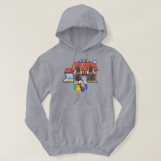 Fisher Pris Little People Family with Tudor House Hoodie