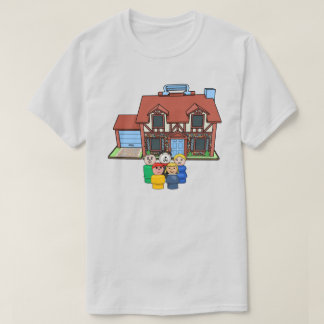 Fisher Pris Little People Family with Tudor House T Shirt
