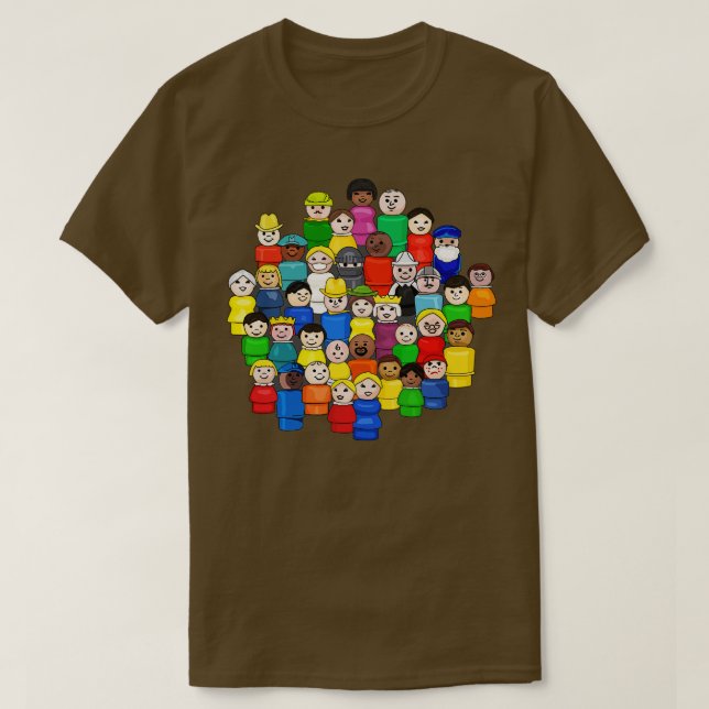 Fisher Pris Little People Unite T Shirt (Design framsida)