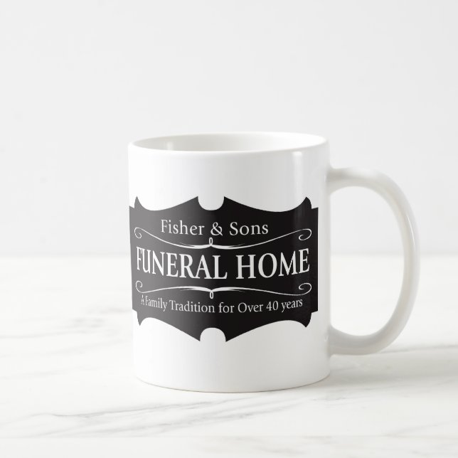 Fisher & Sonsbegravningsbyrå Kaffemugg (Höger)