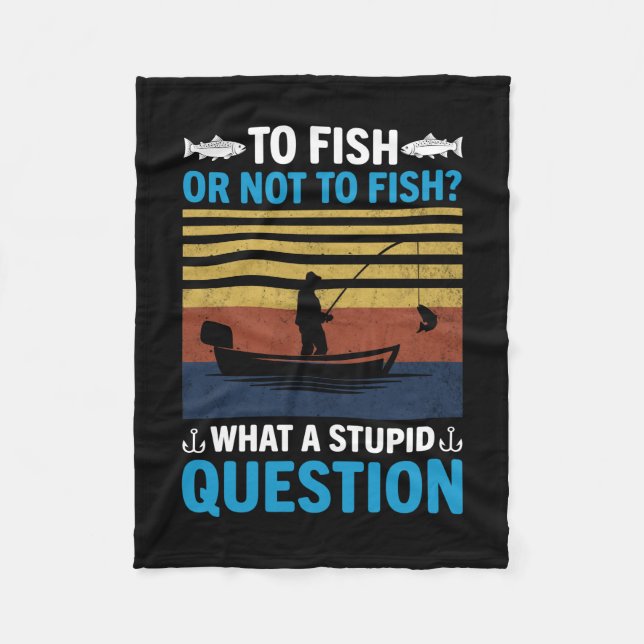 Fisher To Fish Or Not To Fish Fleecefilt (Framsidan)