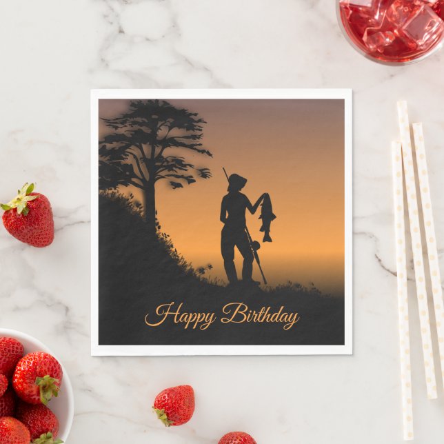 Fisher Woman på Dusk Personal Pappersservett (Insitu)