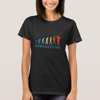 Fisherlution Fisherman Evolution Nymphing Flugfisk T Shirt