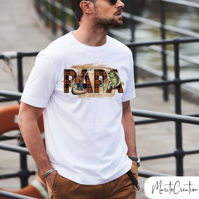 Fisherman T-shirt for dad, father's day, birthdays (Skapare uppladdad)