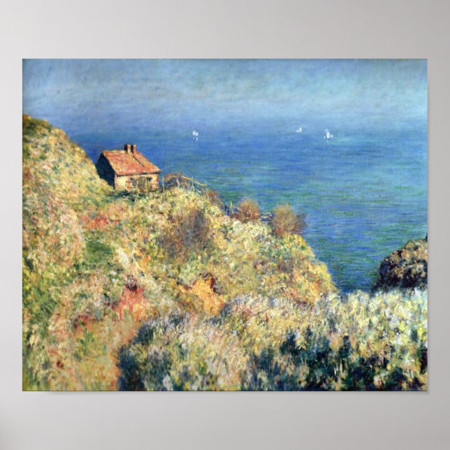 Fishermans Hut vid Varengeville by Monet Print Poster (Framsidan)