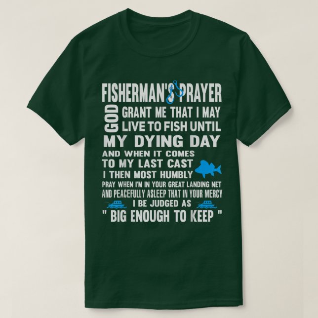 Fishermans Prayer T. T Shirt (Design framsida)