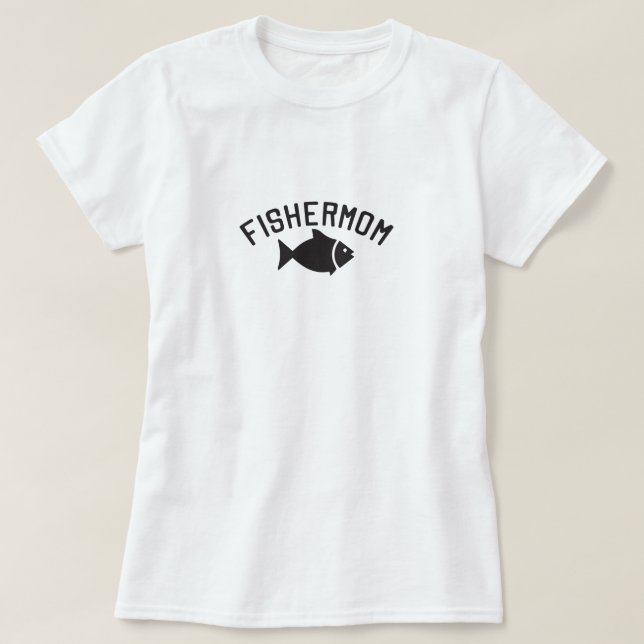 Fishermom funny fishing t shirt (Design framsida)