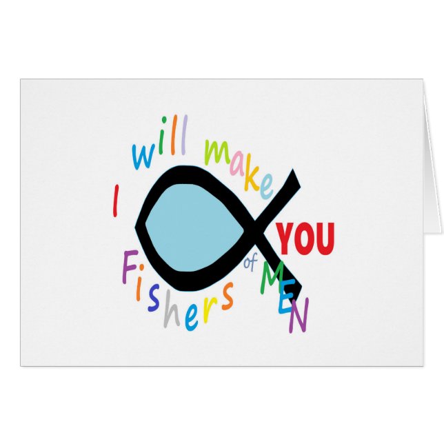 Fishers av manar hälsningskort (Framsidan Horizontal)