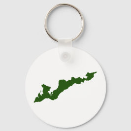 Fishers Island Keychain - Green Nyckelring