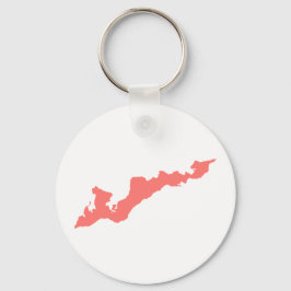Fishers Island Keychain – Pink Nyckelring