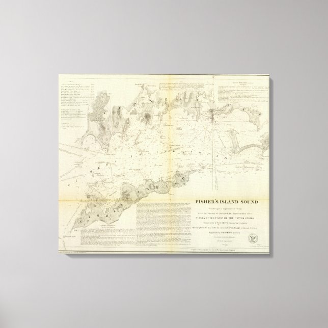 Fisher's Island Ljud Canvastryck (Framsida)