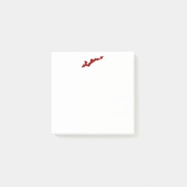 Fishers Island Logotyp Post-It - Röd Block