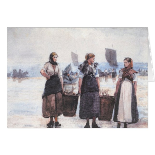Fisherwomen Hälsningskort (Framsidan Horizontal)