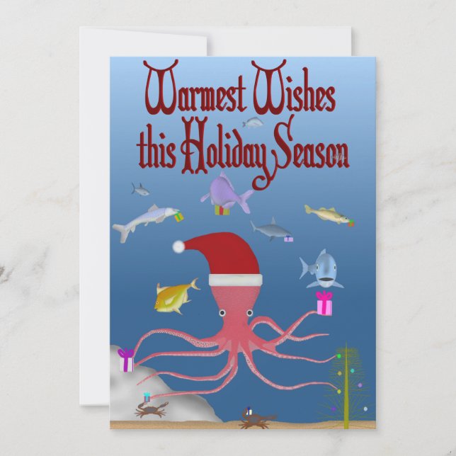 FishFolkArt Christmas 2025 Holiday Card Julkort (Framsida)